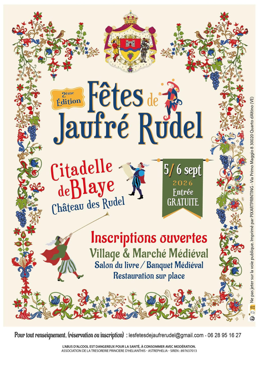 Les Fêtes de Jaufré Rudel - bijoux Lorred - Blaye
