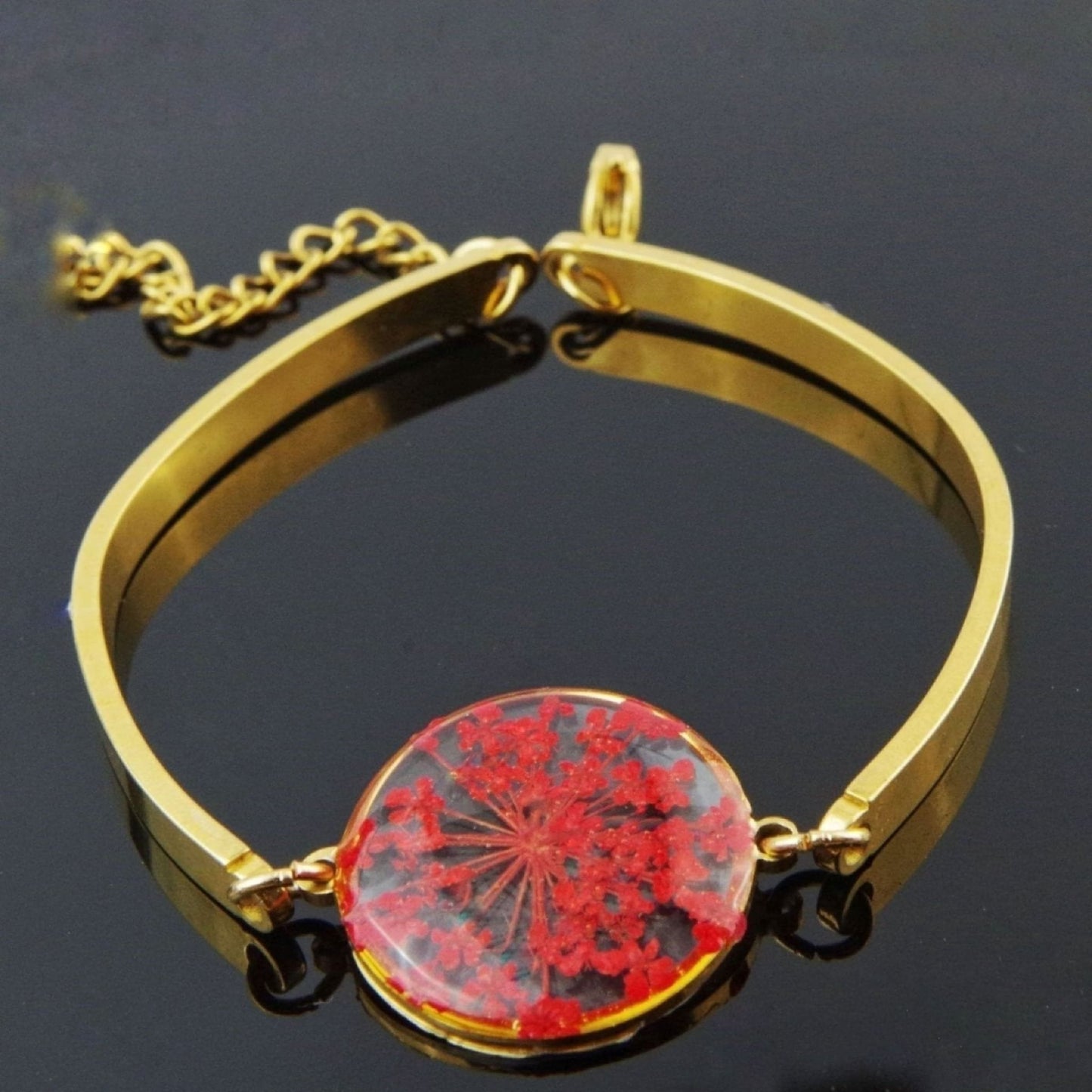 Bracelet MAGNUS ANNE rouge orBraceletsLorred