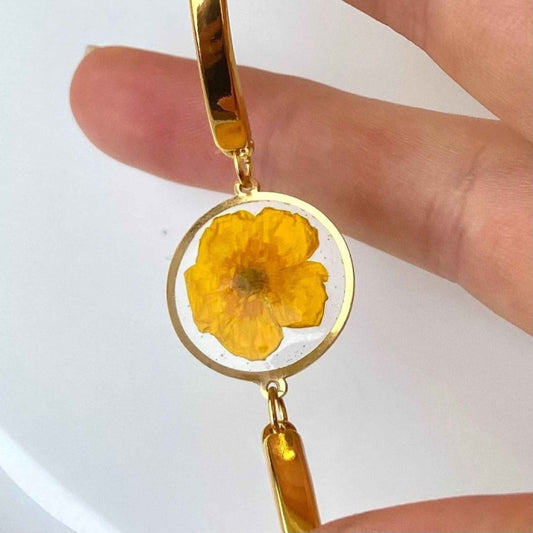 Bracelet Bouton d'Or Magnus - Jonc en Acier Inoxydable