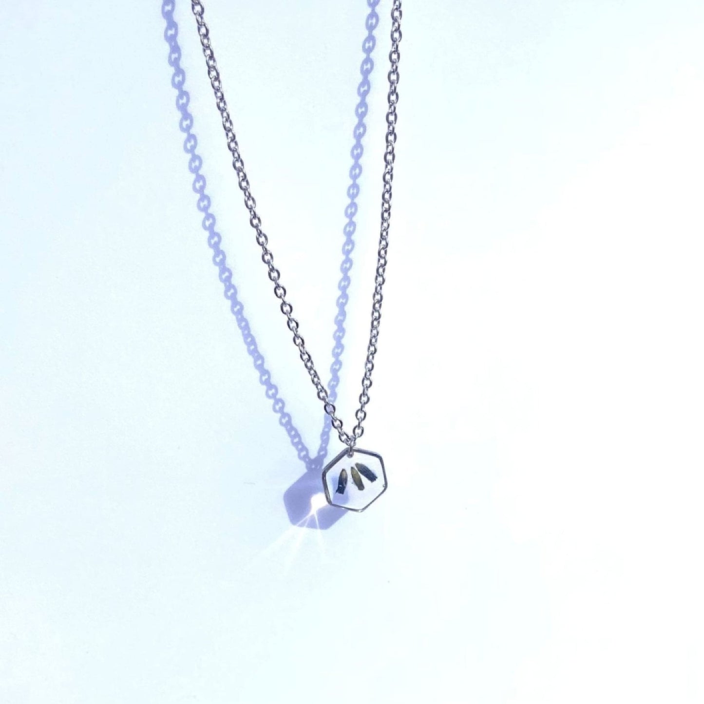 Collier LÉA inclusion de la lavandeColliersLorred