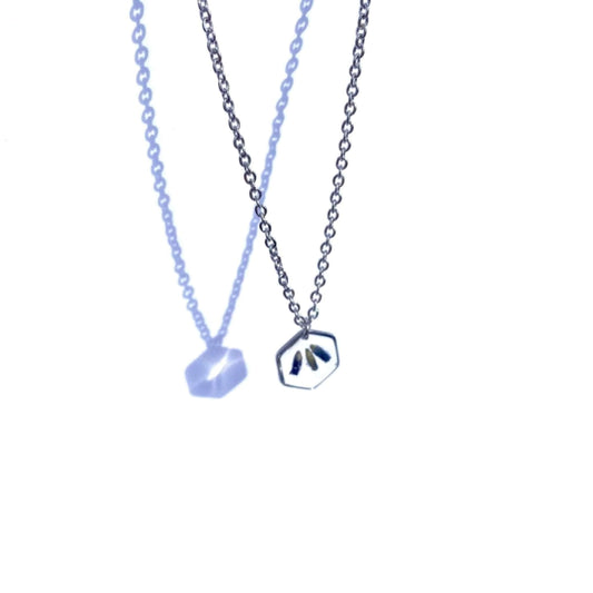 Collier LÉA inclusion de la lavandeColliersLorred