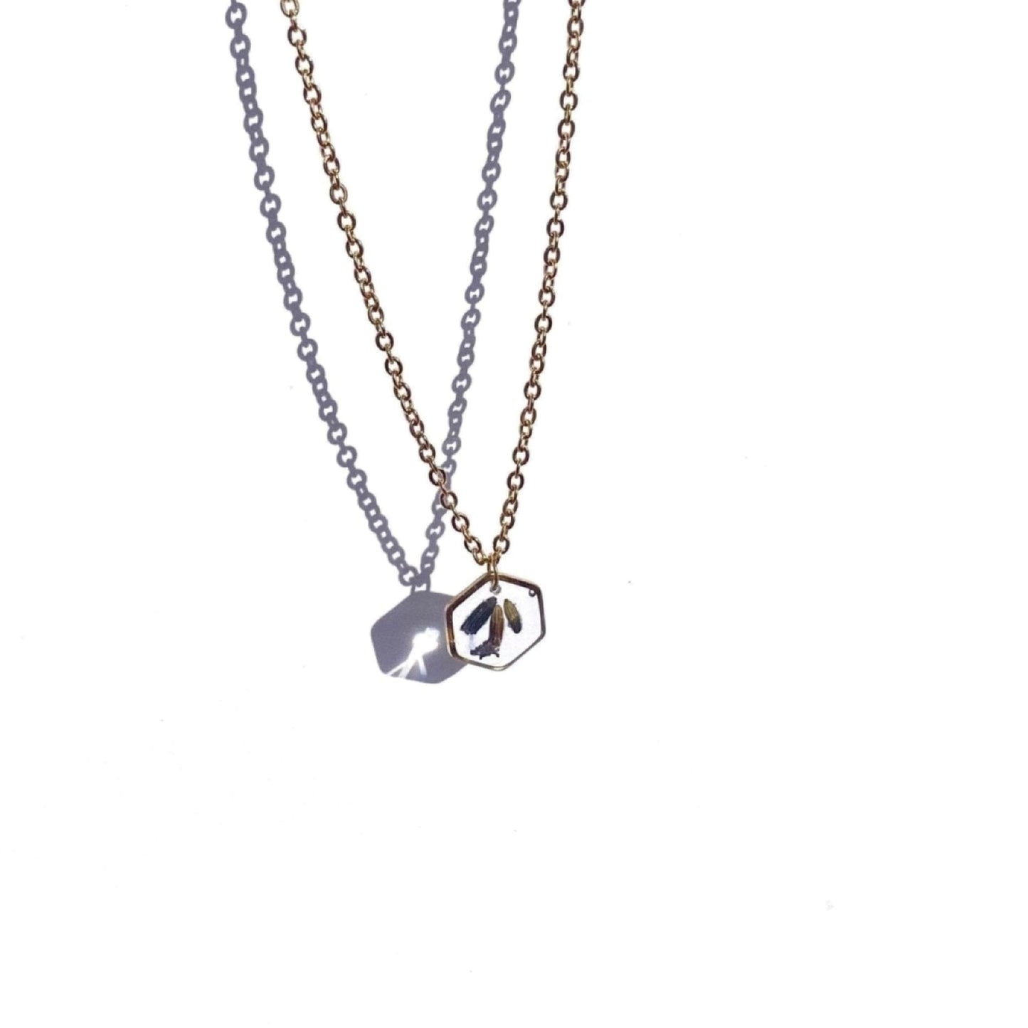 Collier LÉA inclusion de la lavandeColliersLorred