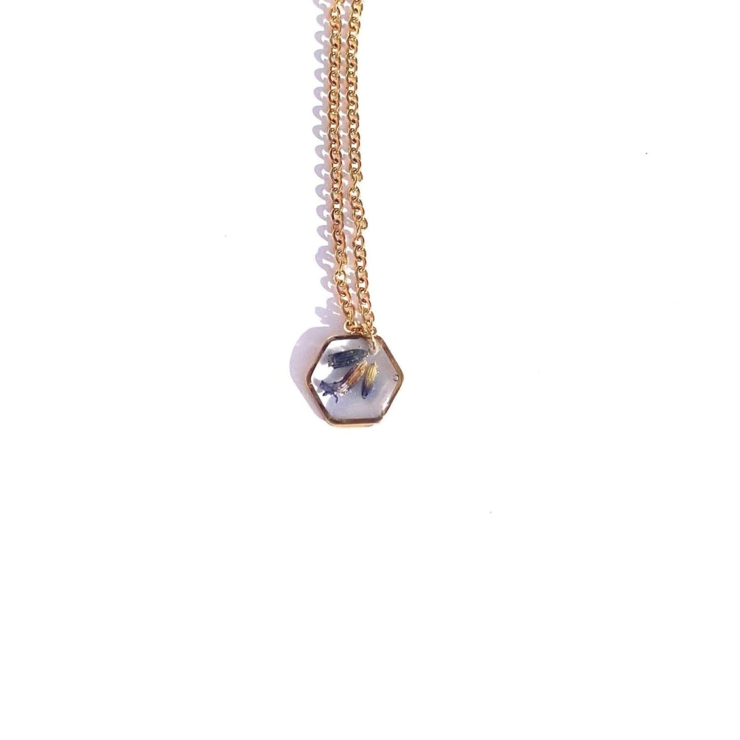 Collier LÉA inclusion de la lavandeColliersLorred