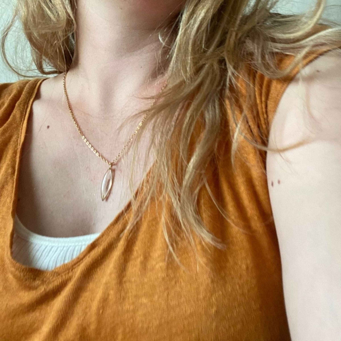 Collier SEED de pissenlit or