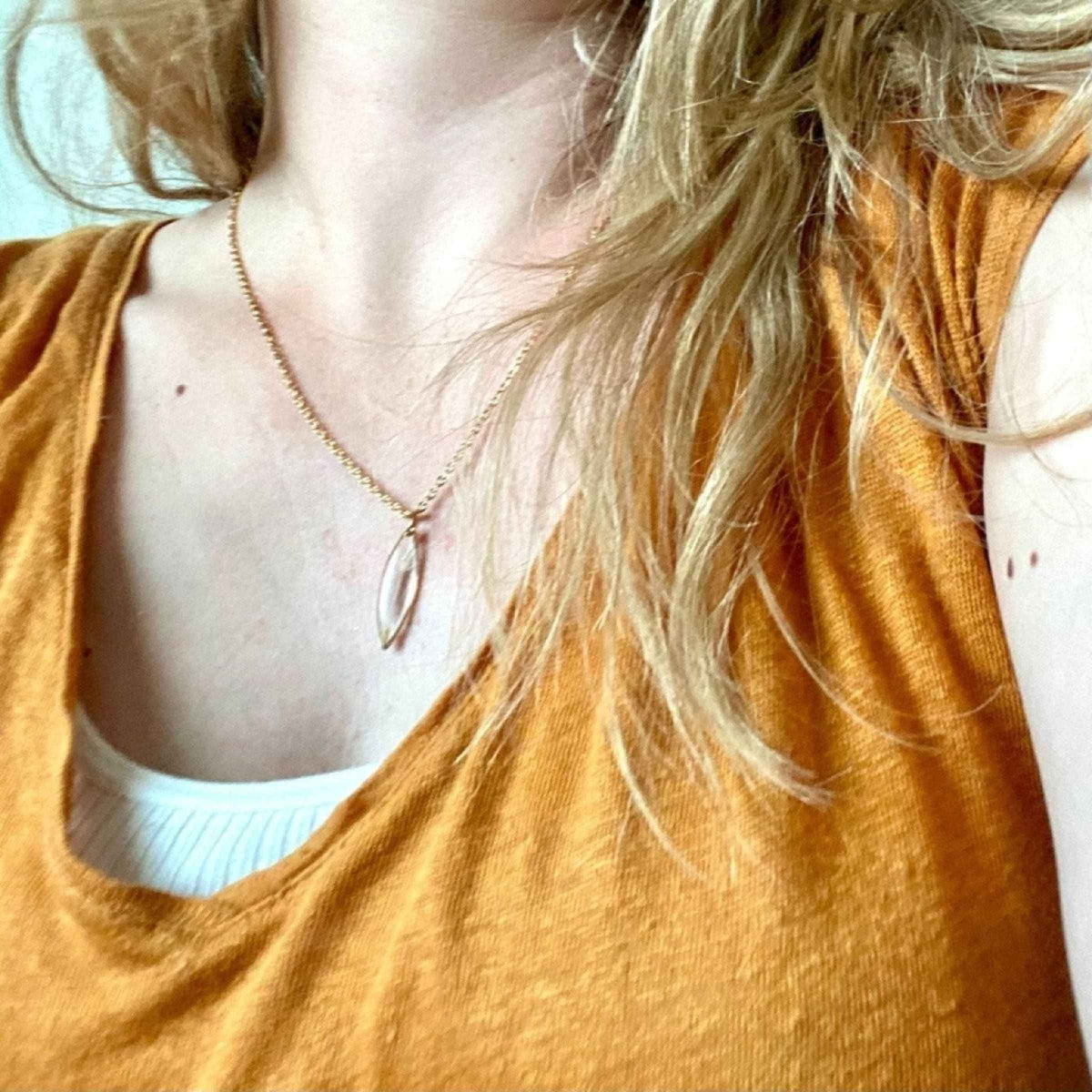 Collier SEED de pissenlit or