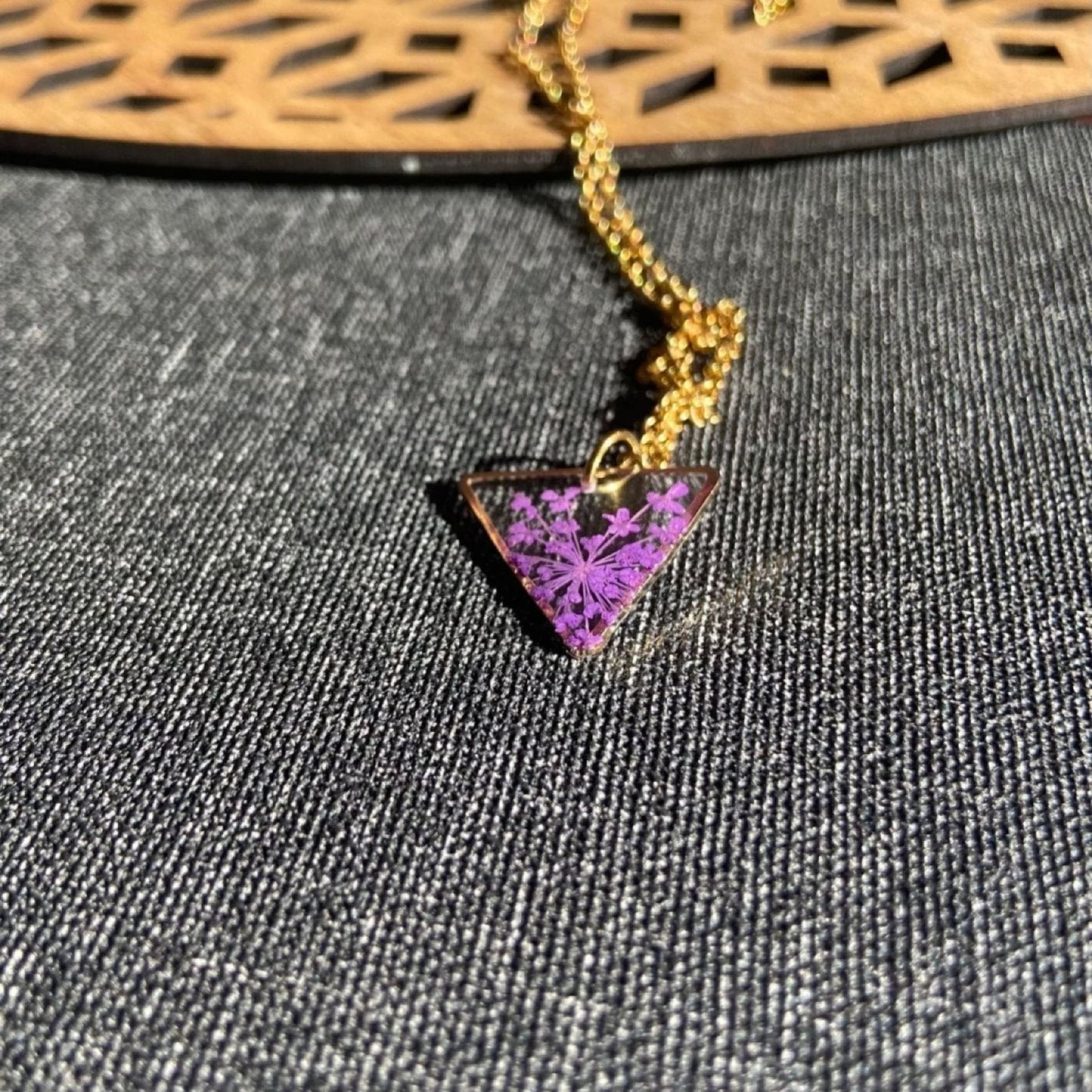 Collier TRIO ANNE violet orColliersLorred