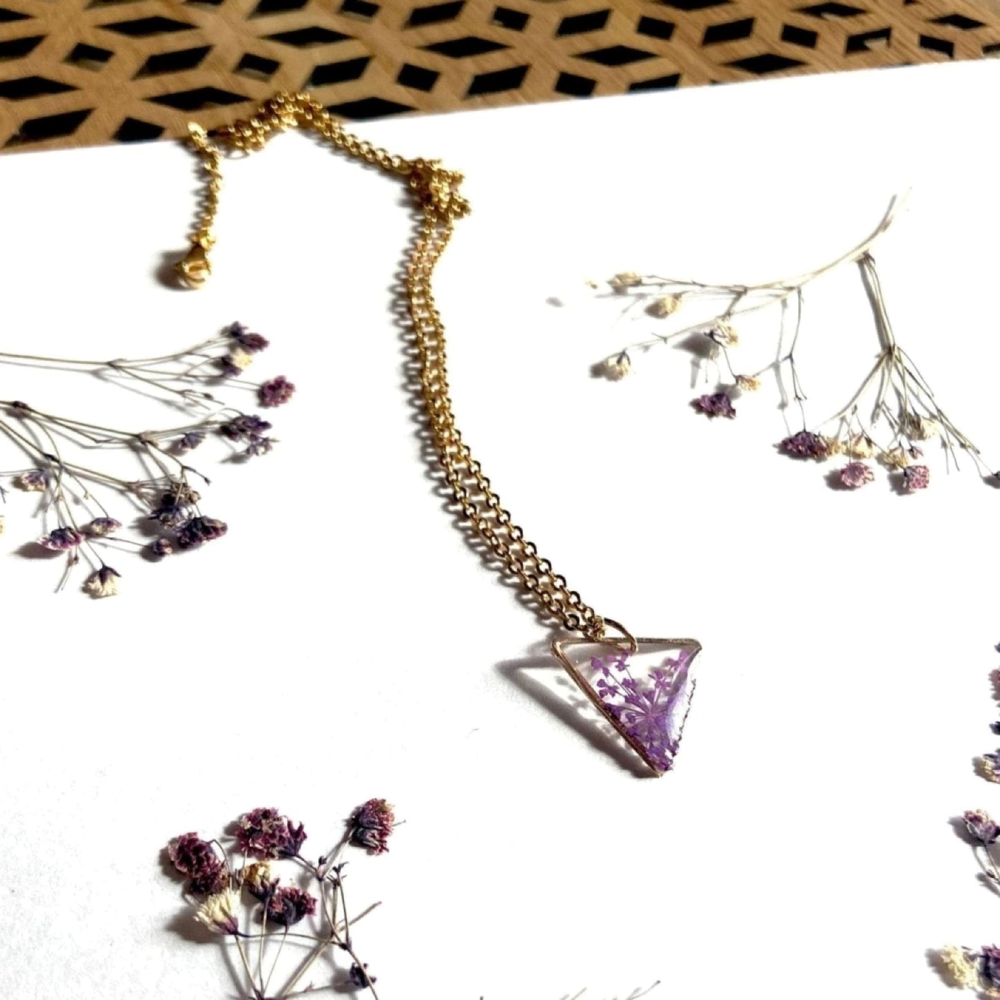 Collier TRIO ANNE violet orColliersLorred