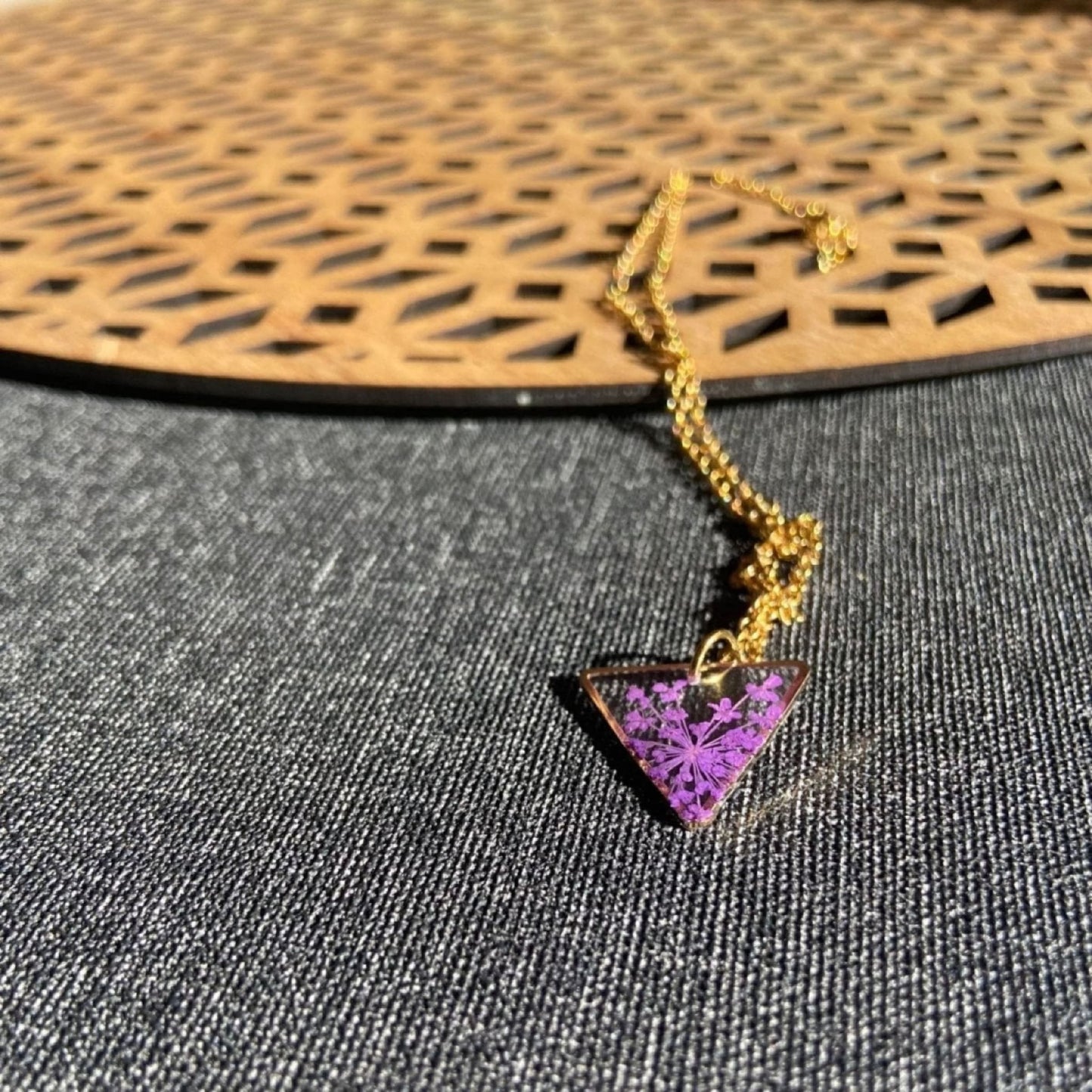 Collier TRIO ANNE violet orColliersLorred