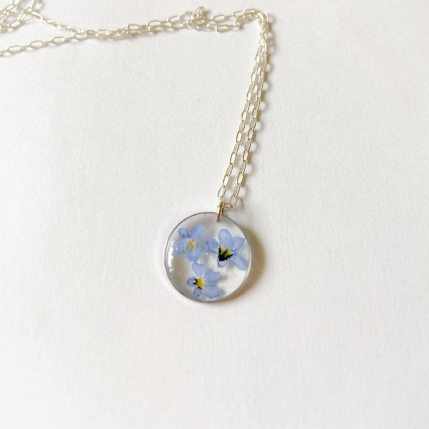 Collier trio de myosotis argentéColliersLorred