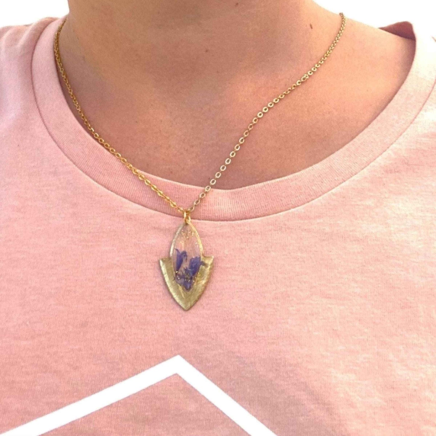 Collier ZOE bleuet
