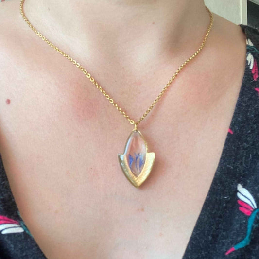 Collier ZOE bleuet