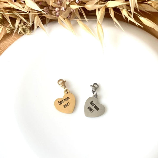 Pendentif MY HEART simple avec gravureBreloques - PendentifsLorred