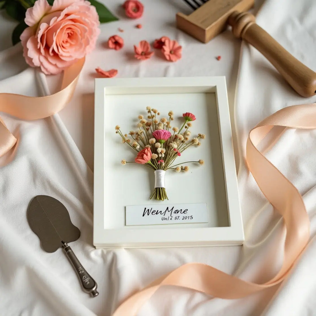 Préserver et encadrer son bouquet de mariée: nos meilleures