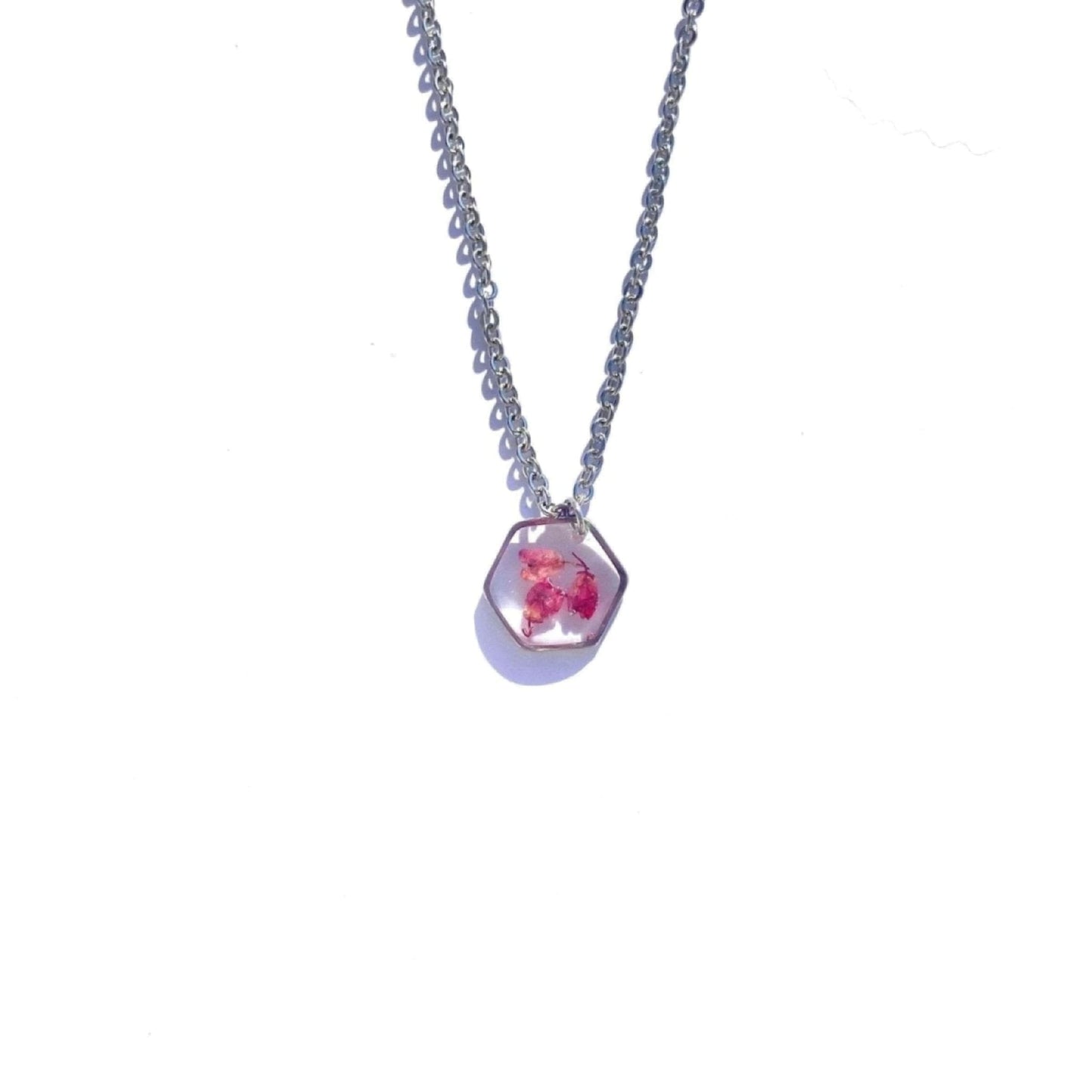 Collier LÉA inclusion de la bruyère roseColliersLorred