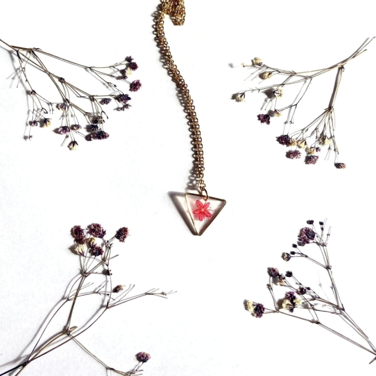 Collier TRIO LINK rouge orColliersLorred
