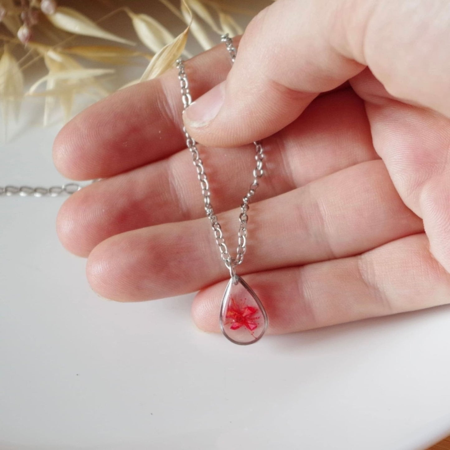 Collier « tu me rends rouge d’amour »ColliersLorred