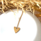 Gravure personnalisée collier beau petit coeur de couleur or - Lorred