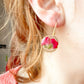 Boucles d'oreilles rondes couleur or rose Saint Valentin et cadeau fête des grandes-mères pour elle - Lorred