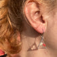 Boucles d’oreilles rouges et blanches pour la fête des mères pour bébé - Lorred