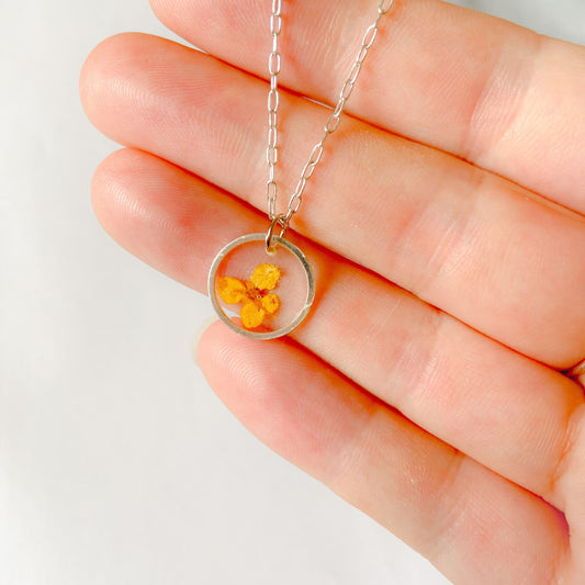 Collier coeur de fougère collier de fleurs séchées cadeau de Noël pour elle bijoux en vraie fleur - Lorred